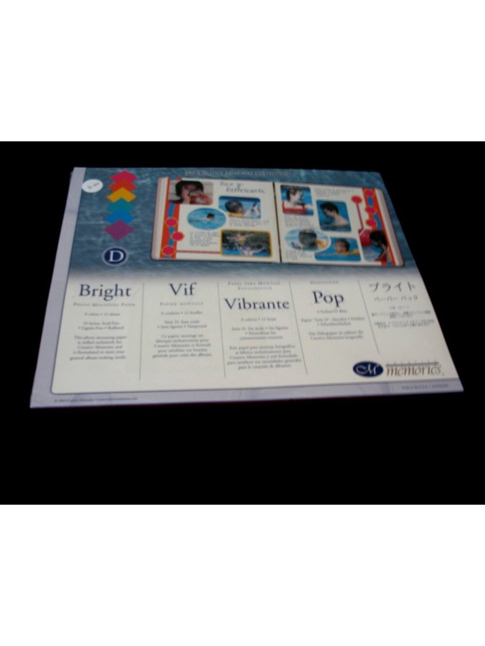 Creative Memories D Series 10 x 12 Bright Photo Mounting Paper Cardstock New!